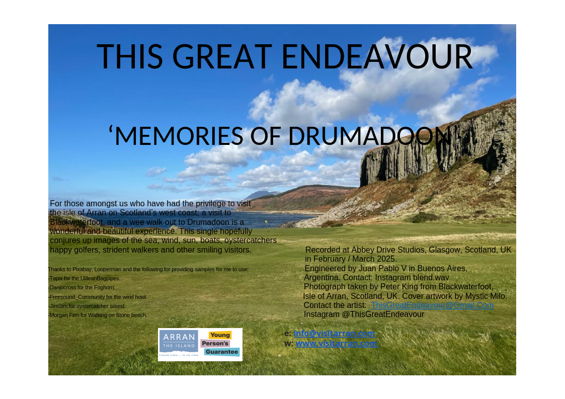 This Great Endeavour – Memories of Drumadoon