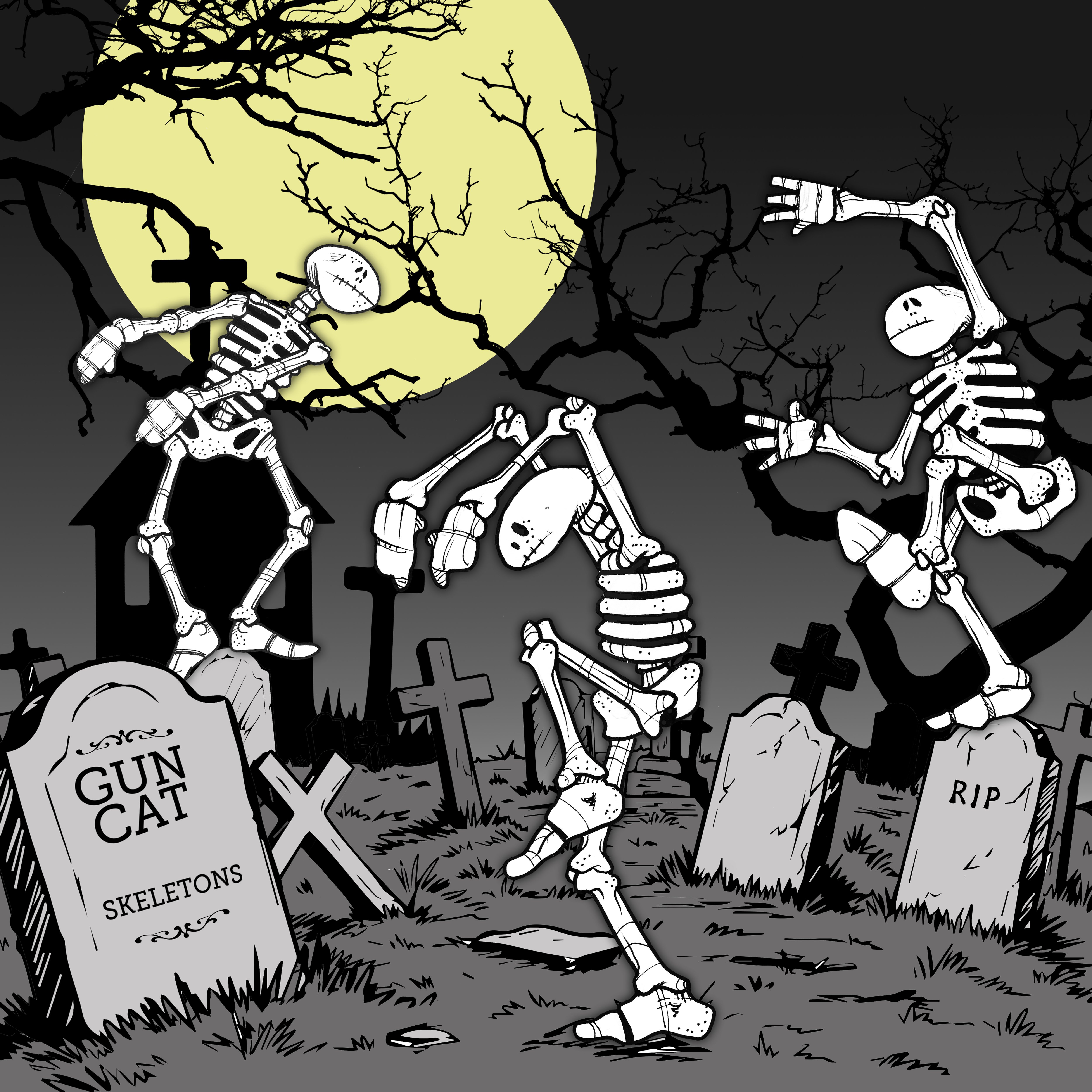 Gun Cat – Skeletons