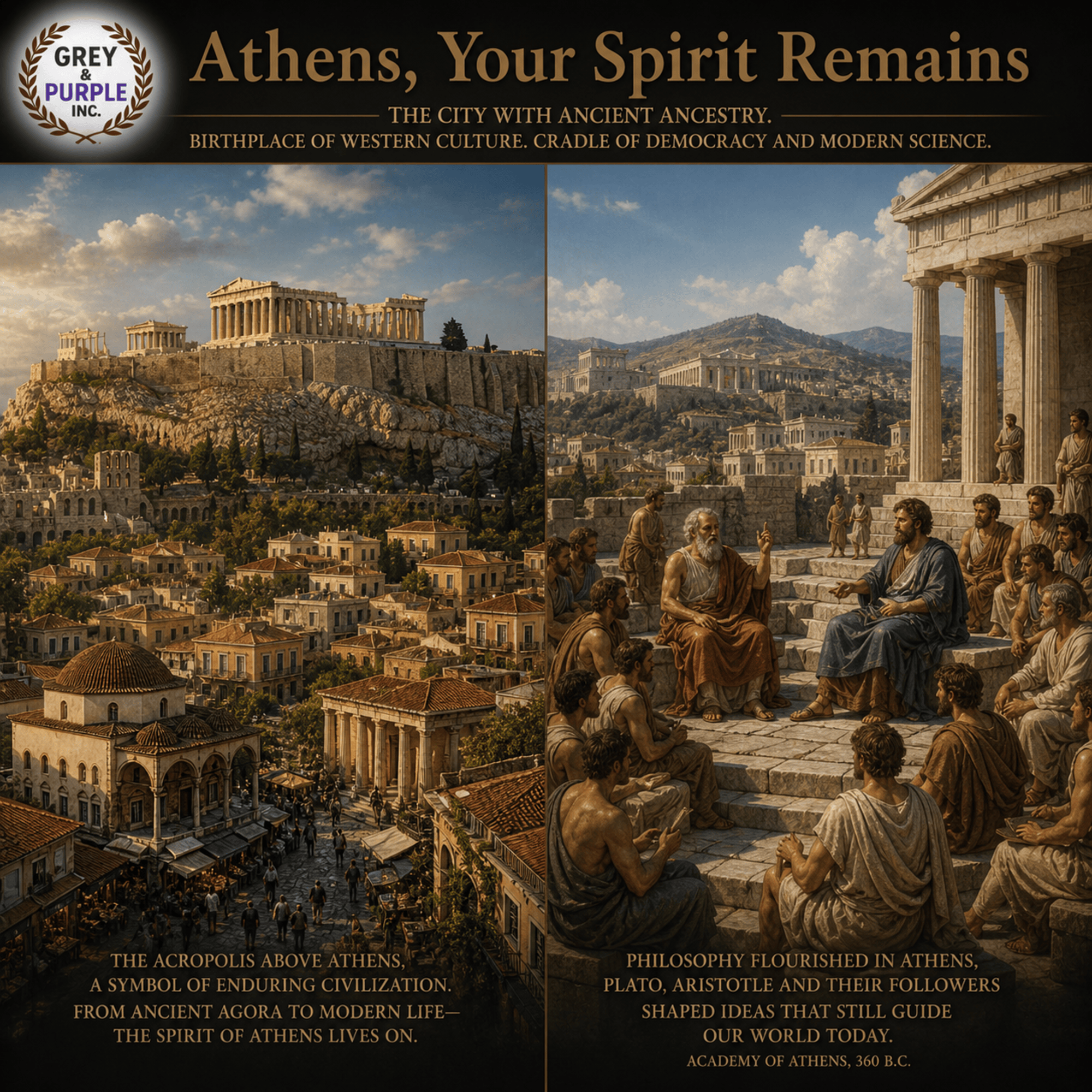 Grey & Purple Songbook – Athens, Your Spirit Remains