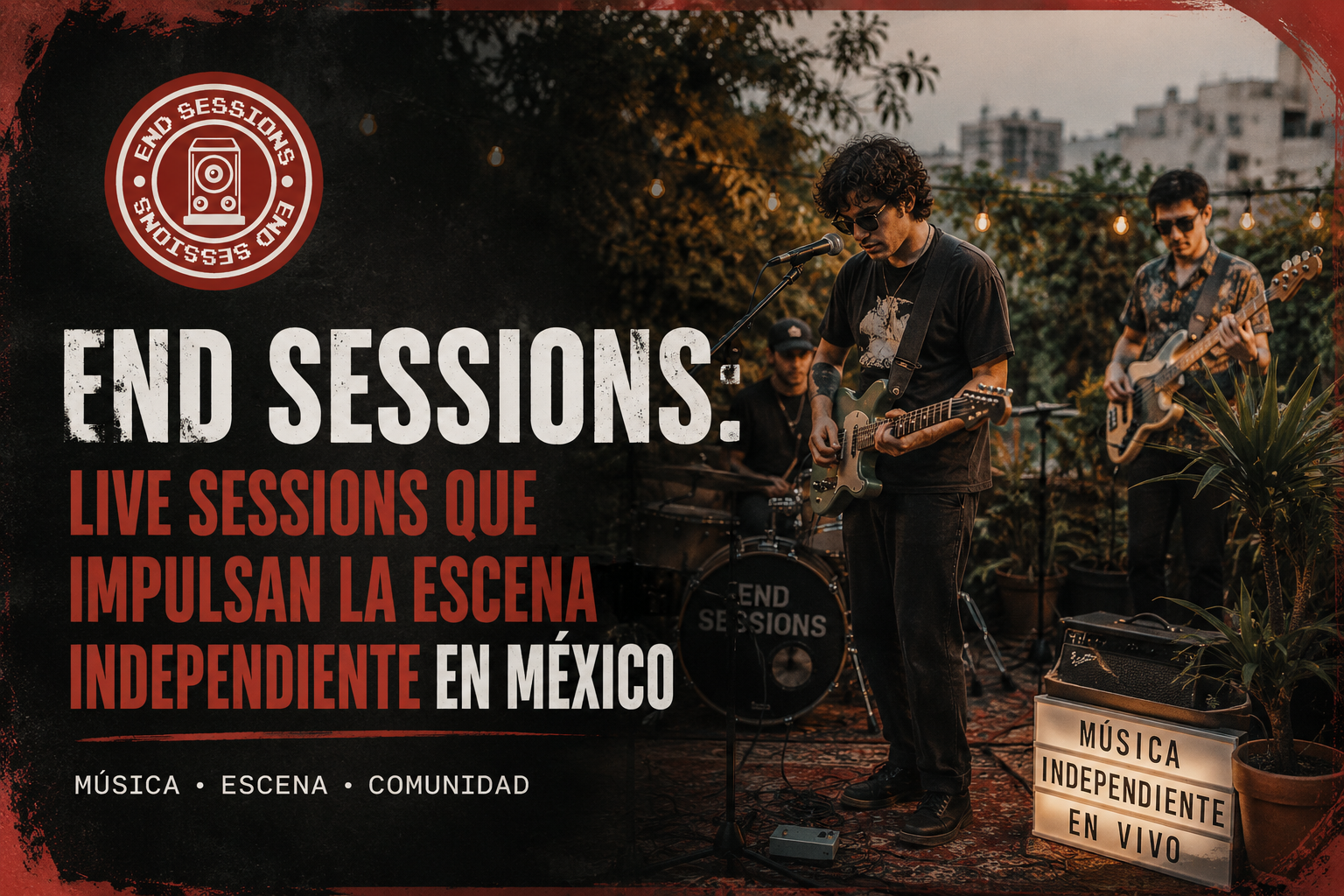 Sesiones en vivo de bandas emergentes en México.
